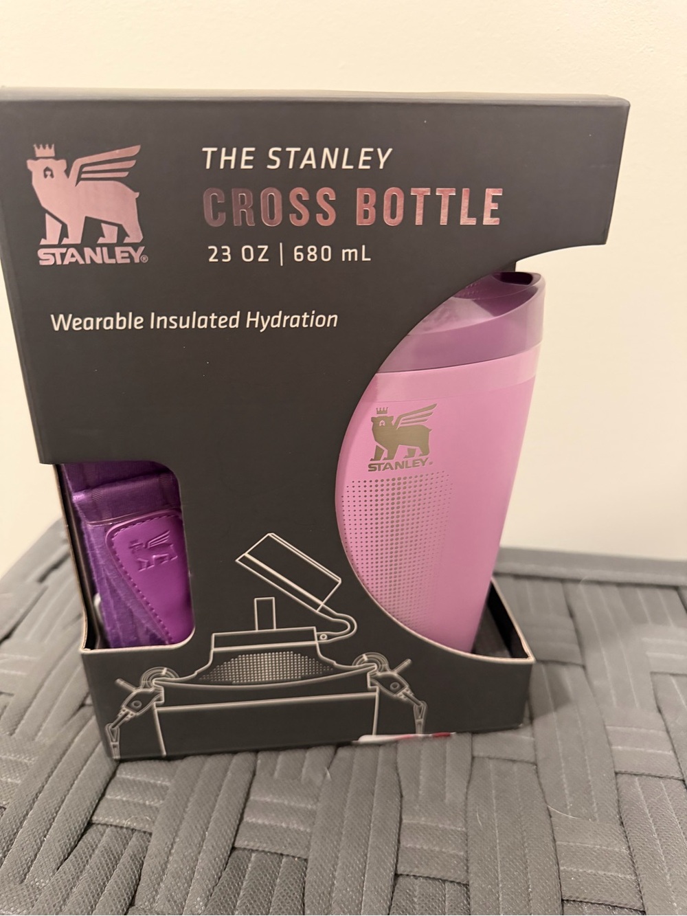 Stanley Cross Bottle 23 oz Insulated Wearable Bottle - Purple